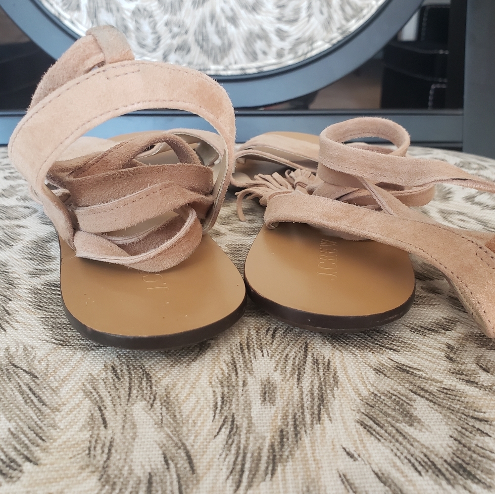 J.Crew Leather Crisscross Wrap sandal 8.5 - Picture 4 of 6